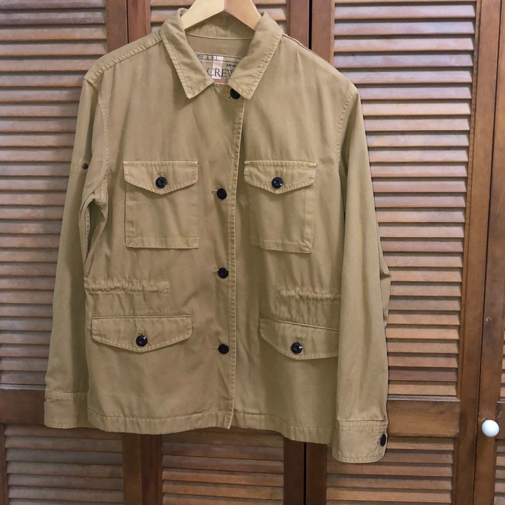 JCrew cotton barn jacket with 4 pockets